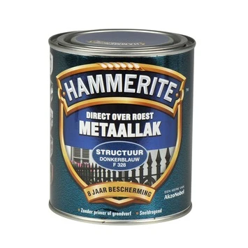 Hammerite metaallak structuur donkerblauw 750 ml