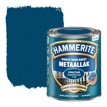 Hammerite metaallak structuur donkerblauw 750 ml