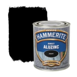 Hammerite Direct AluZinc Metaallak Zwart 750 Ml