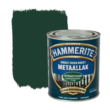 Hammerite metaallak structuur donkergroen 750 ml