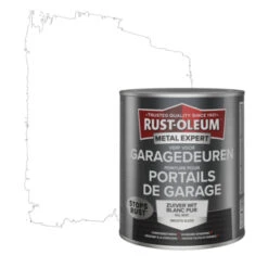 Rust-Oleum Metal Expert Verf Voor Garagadeuren Hoogglans RAL 9010 750 Ml