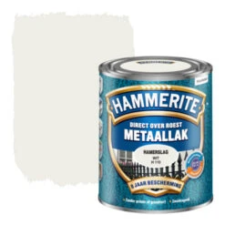 Hammerite Metaallak Wit Hamerslag 750 Ml