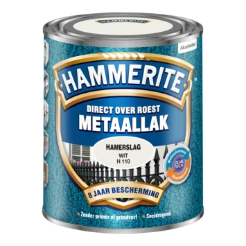 Hammerite metaallak wit hamerslag 750 ml
