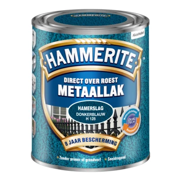 Hammerite metaallak donkerblauw hamerslag 750 ml