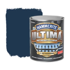 Hammerite Ultima Metaallak Hoogglans Standblauw 750ml