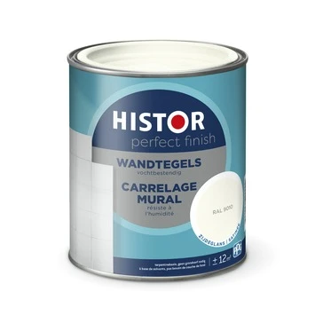 Histor Perfect Finish wandtegels RAL 9010 zijdeglans 750 ml