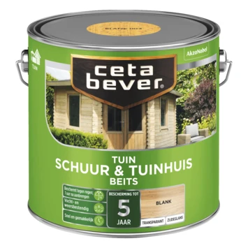 CetaBever Tuinbeits Schuur & Tuinhuis transparant blank 2,5 L