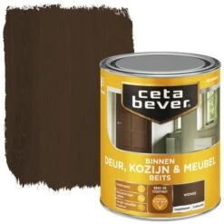 Cetabever Deur, Kozijn & Meubelbeits Transparant Wenge Zijdeglans 750 Ml