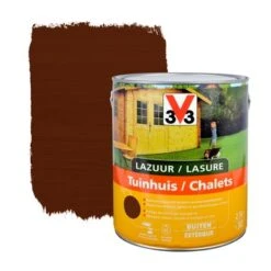 V33 Beits Tuinhuis Zijdeglans Donkere Eik 2,5 L