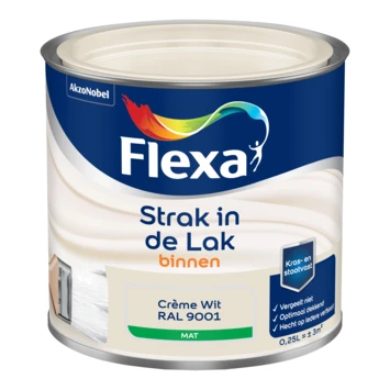 Strak in de lak voor Creme wit/RAL 9001 mat 250 ml