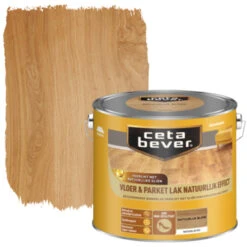 CetaBever Vloer- & Parketlak Natuurlijk Effect Blank 2,5 L