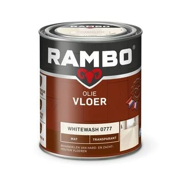 Rambo vloer olie transparant mat whitewash 750 ml