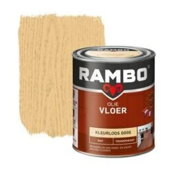 Rambo Vloer Olie Transparant Mat Kleurloos 750 Ml