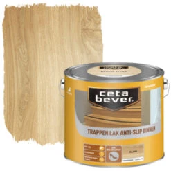 CetaBever Trappenlak Transparant Anti-slip Blank Zijdeglans 2,5 L