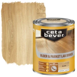 Cetabever Vloer- & Parketlak Transparant Blank Zijdeglans 750 Ml