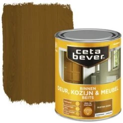 Cetabever Deur, Kozijn & Meubelbeits Transparant Rustiek Eiken Zijdeglans 750 Ml