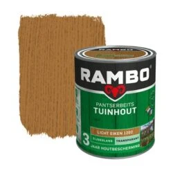 Rambo Pantserbeits Tuinhout Transparant Lichteiken Zijdeglans 750 Ml
