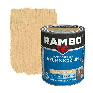 Rambo pantserbeits deur & kozijn transparant kleurloos hoogglans 750 ml