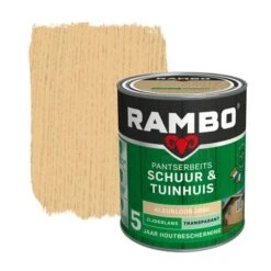 Rambo Pantserbeits Schuur & Tuinhuis Transparant Kleurloos Zijdeglans 750 Ml