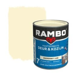 Rambo Pantserbeits Deur & Kozijn Dekkend Boerenwit Zijdeglans 750 Ml