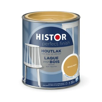 Histor Perfect Finish houtlak brass mesh zijdeglans 750 ml