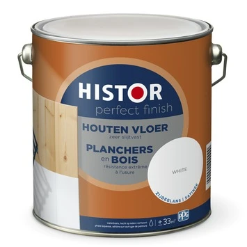Histor Perfect Finish houten vloer 7000 wit zijdeglans 2,5 liter