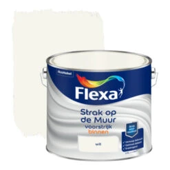 Flexa Strak Op De Muur Voorstrijk Wit 2,5 Liter