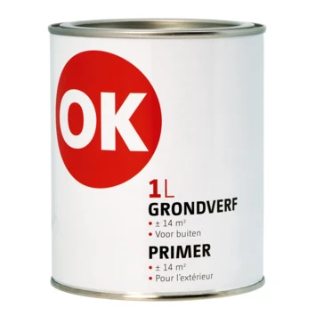 OK grondverf voor buiten wit 1 liter