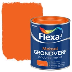 Flexa Loodvrije Menie Metaal Oranje 750 Ml