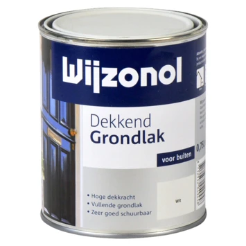 Wijzonol grondverf dekkend wit 750 ml