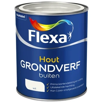 Flexa grondverf buiten wit 750 ml