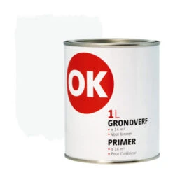 OK Binnenlak Grondverf 1 L Wit