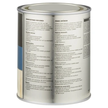GAMMA grondverf voor binnen 750 ml wit