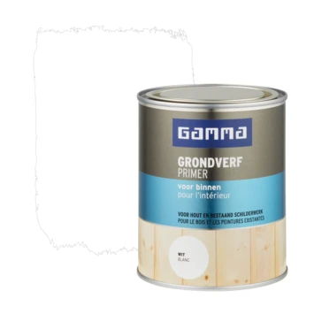 GAMMA grondverf voor binnen 750 ml wit
