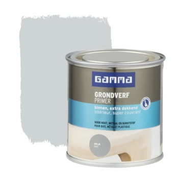 GAMMA grondverf binnen extra dekkend 250 ml wit