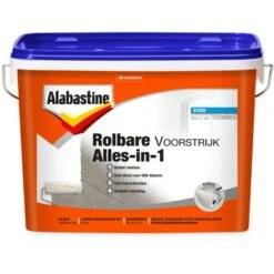 Alabastine Rolbare Voorstrijk Alles-in-1 Wit 5 Liter