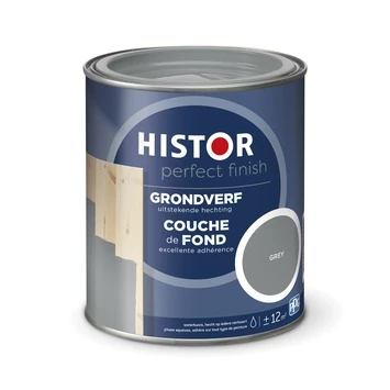 Histor Perfect Finish grondverf RAL 7037 grey 750 ml