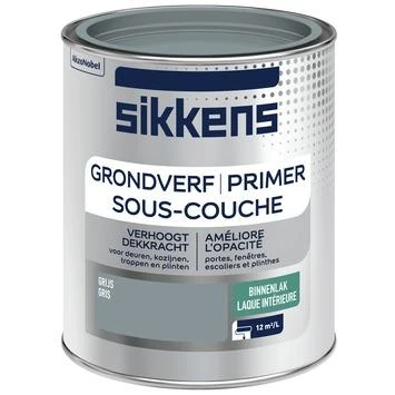 Sikkens binnenlak grondverf grijs 750 ml