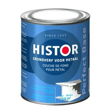 Histor Perfect Base grondverf metaal wit 750 ml