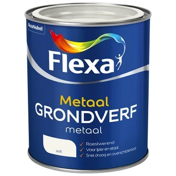 Flexa grondverf metaal wit 750 ml