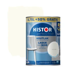 Histor Perfect Finish Houtlak RAL 9010 Zijdeglans 750 Ml + 50%
