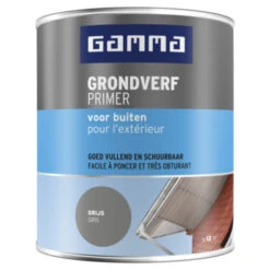 GAMMA Grondverf Buiten 750 Ml Grijs