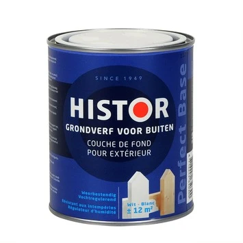 Histor Perfect Base grondverf buiten wit 750 ml