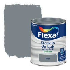 Flexa Strak In De Lak Voor Buiten Grondlak Grijs 750 Ml