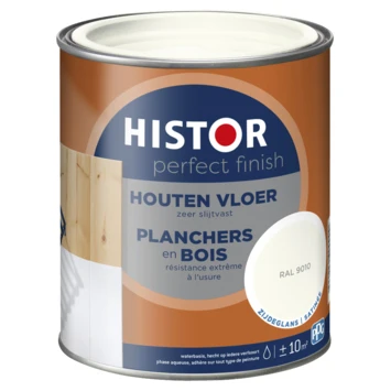 Histor Perfect Finish houten vloer RAL 9010 zijdeglans 750 ml