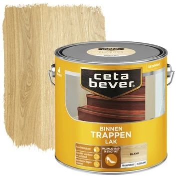 Cetabever trappenlak transparant blank zijdeglans 2,5 liter