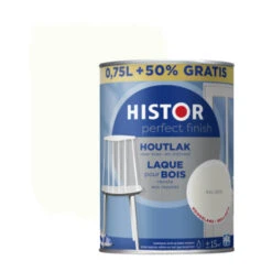 Histor Perfect Finish Houtlak RAL 9010 Hoogglans 750 Ml + 50% Gratis