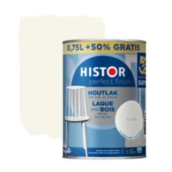 Histor Perfect Finish Houtlak RAL 9001 Zijdeglans 750 Ml + 50%