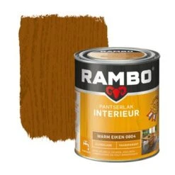 Rambo Pantserlak Interieur Transparant Zijdeglans Warm Eiken 750 Ml
