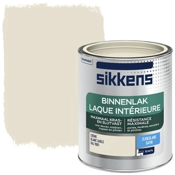 Sikkens binnenlak RAL 9001 zijdeglans 750 ml